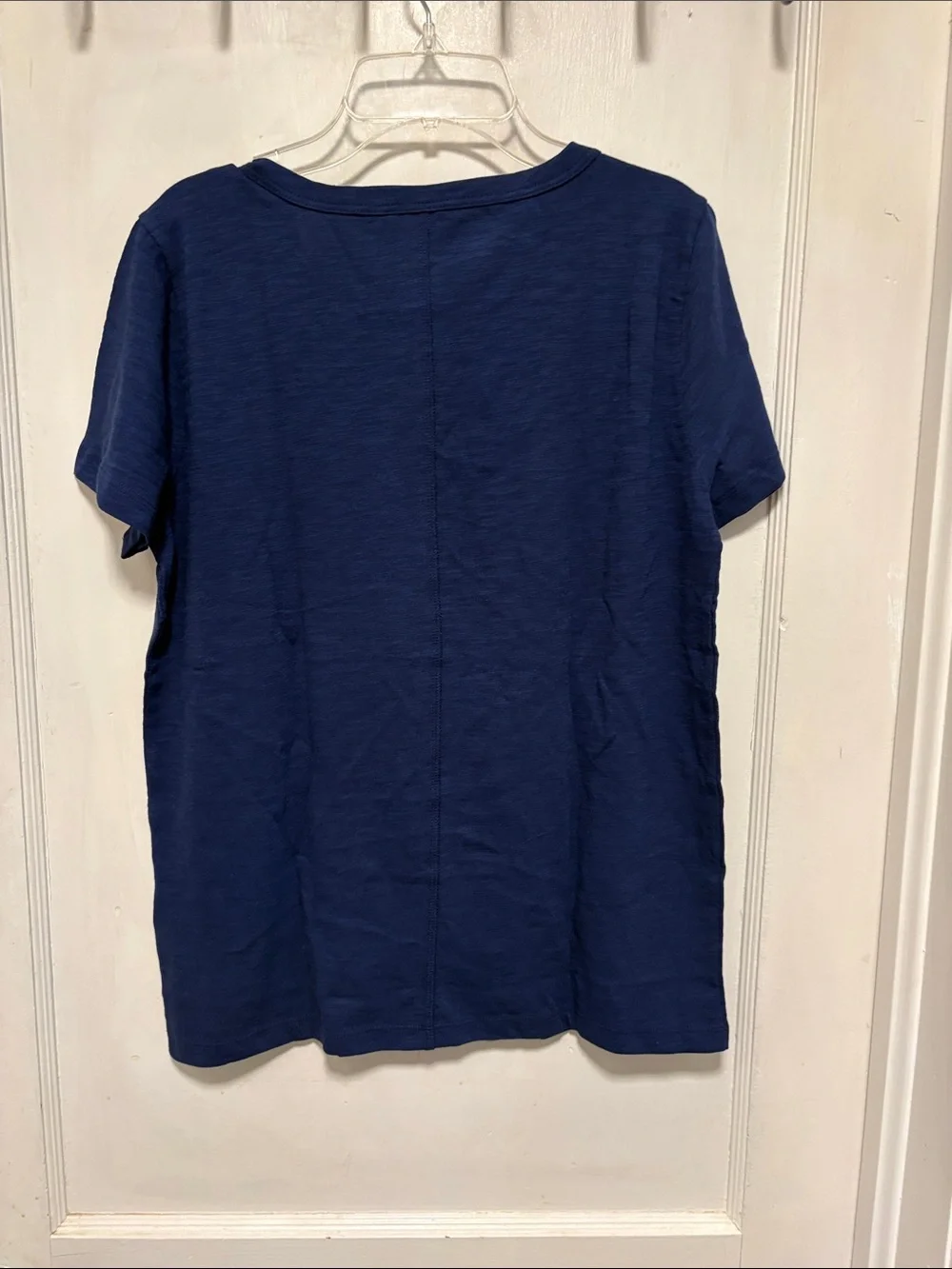 J. Crew Factory Navy Blue Girlfriend Tee Short Sleeve Crewneck Tee Medium